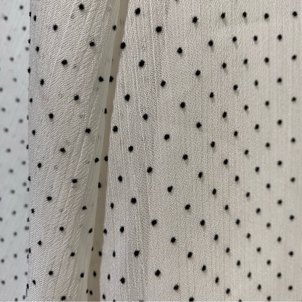 Loft Ivory Blouse with Black Polka Dot. SML - Picture 8 of 11